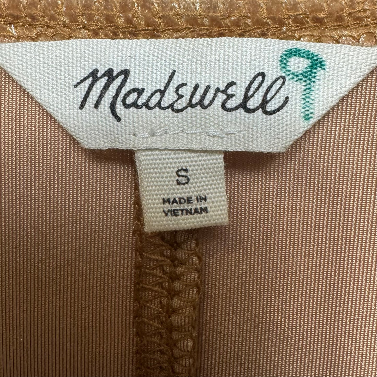 Velvet Balloon-Sleeve Dress By Madewell In Burnt Sienna, Size: S