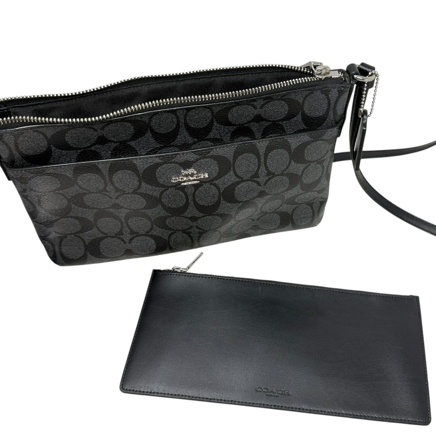 East/West Crossbody With Pop Up Pouch Designer By Coach, Size: Medium