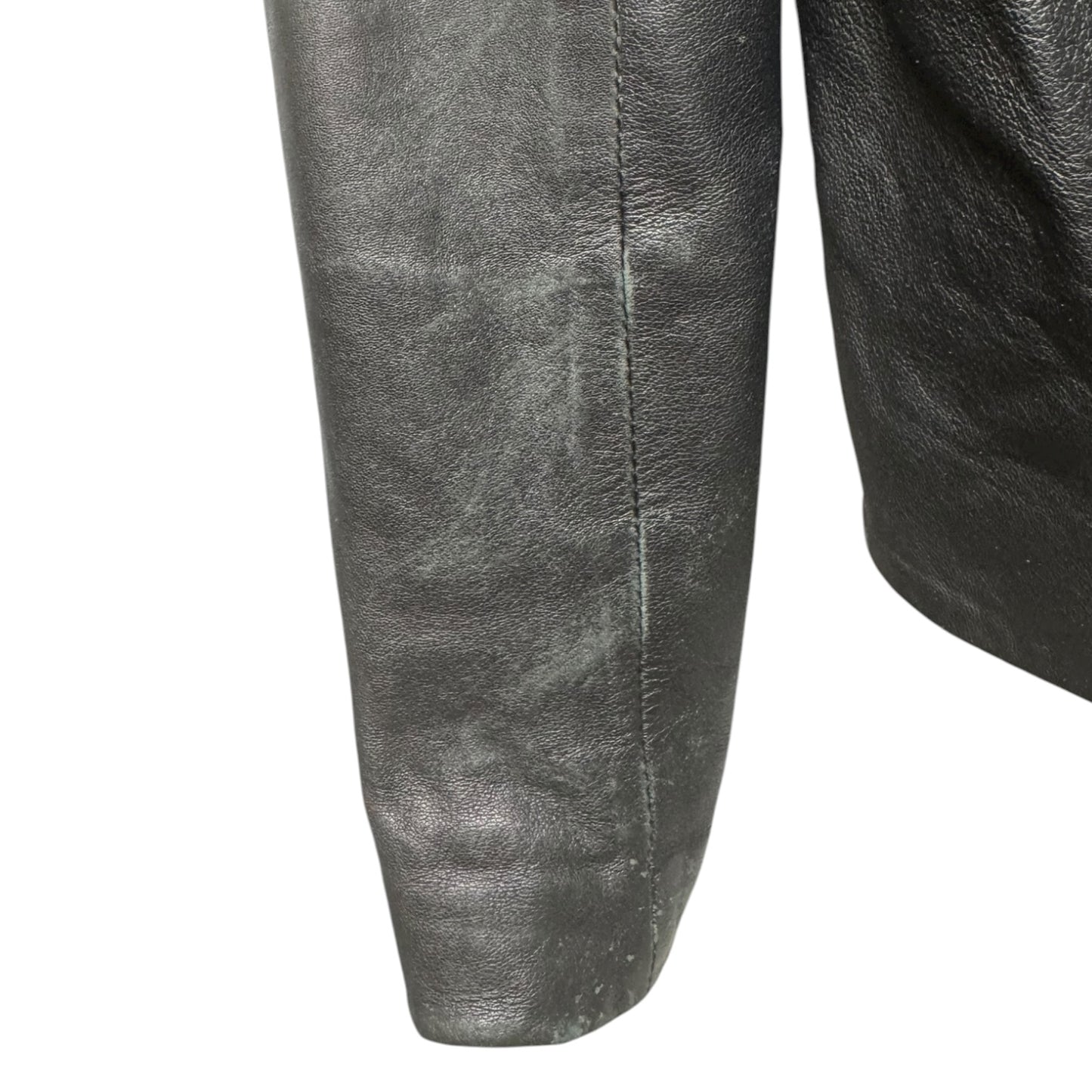 Jacket Leather By Helmut Lang In Black, Size: S