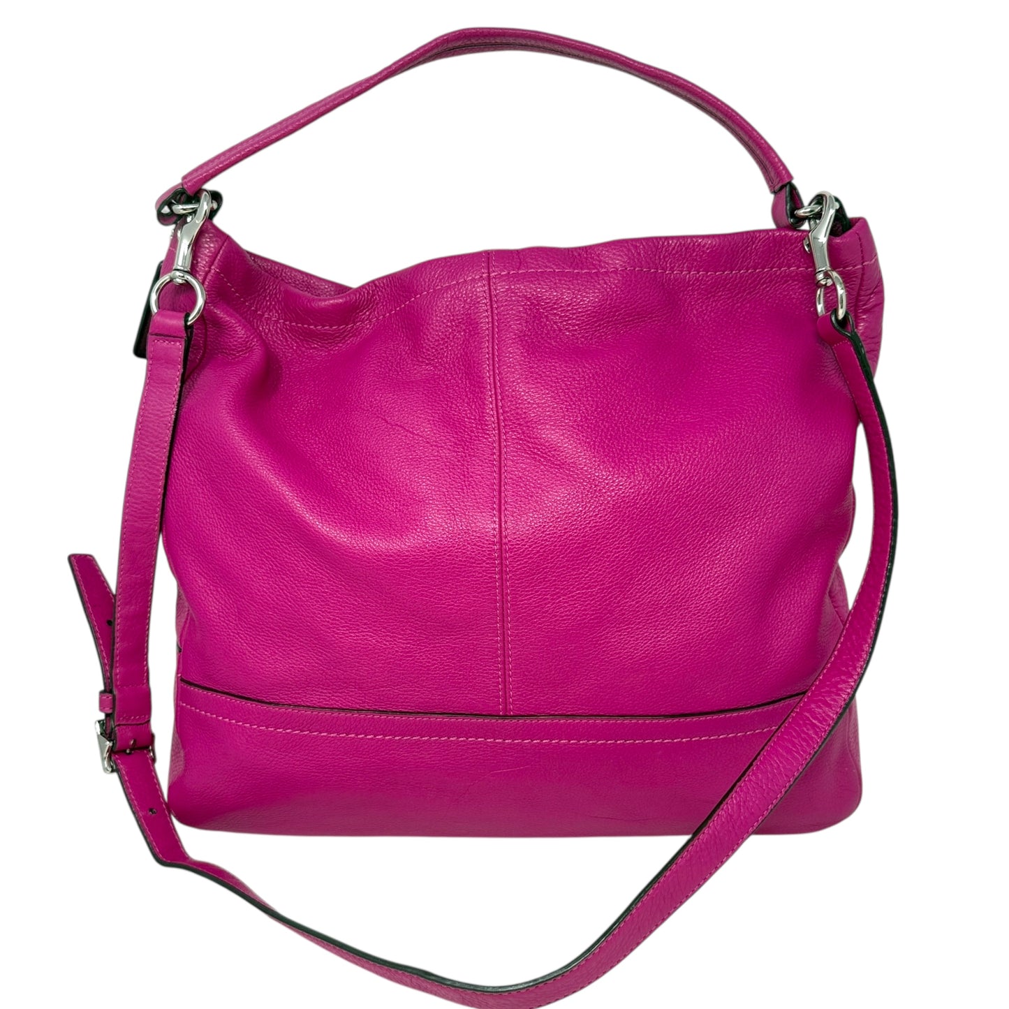 Park Pebbled Leather Hobo Designer By Coach, Size: Large