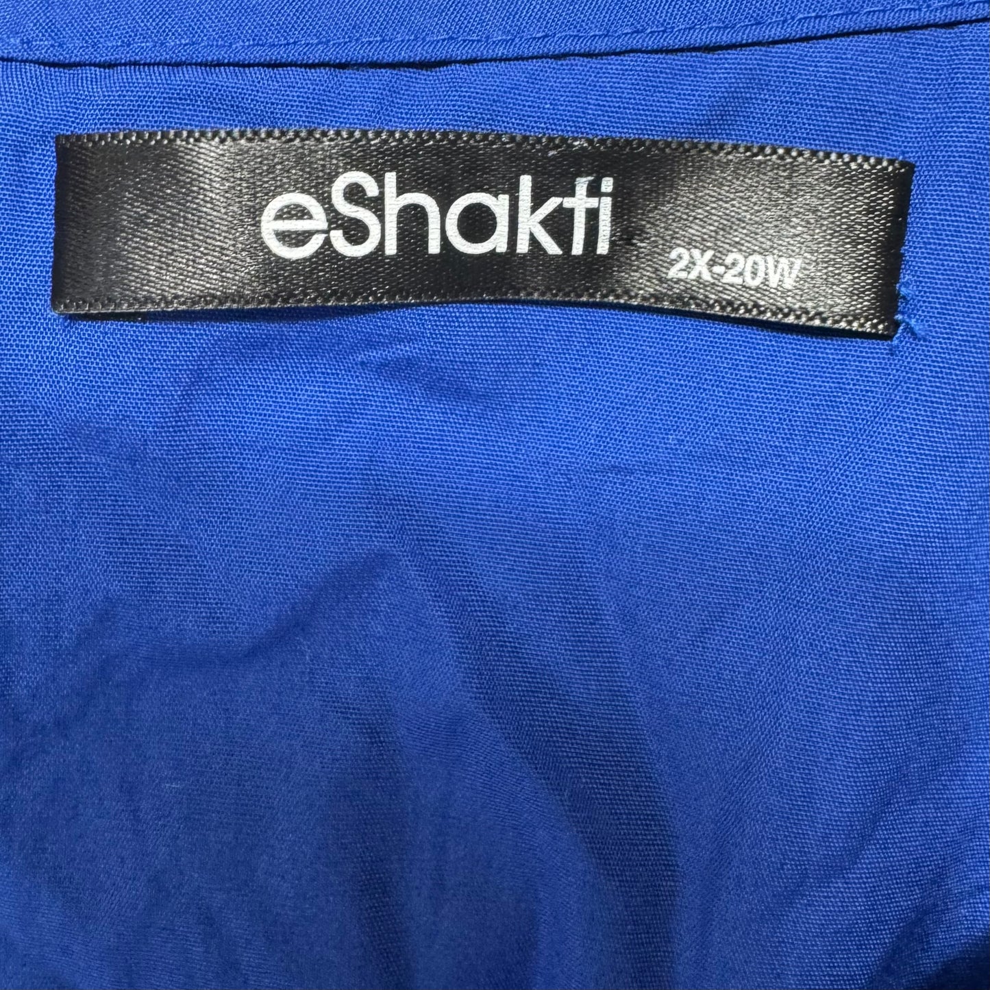 Dress Casual Maxi By Eshakti In Blue, Size: 2X