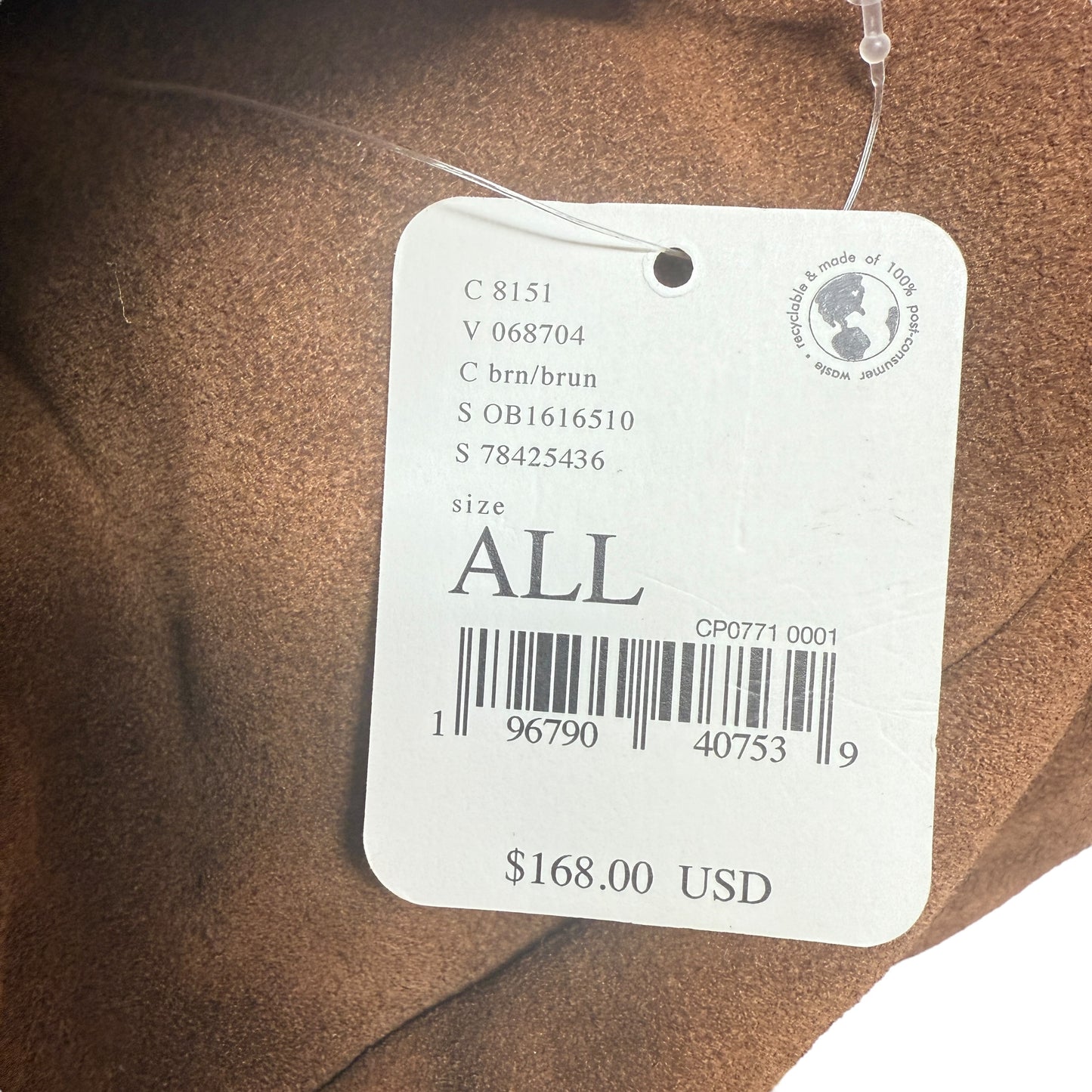 Westbound Suede Tote By Free People In True Brown, Size: Medium