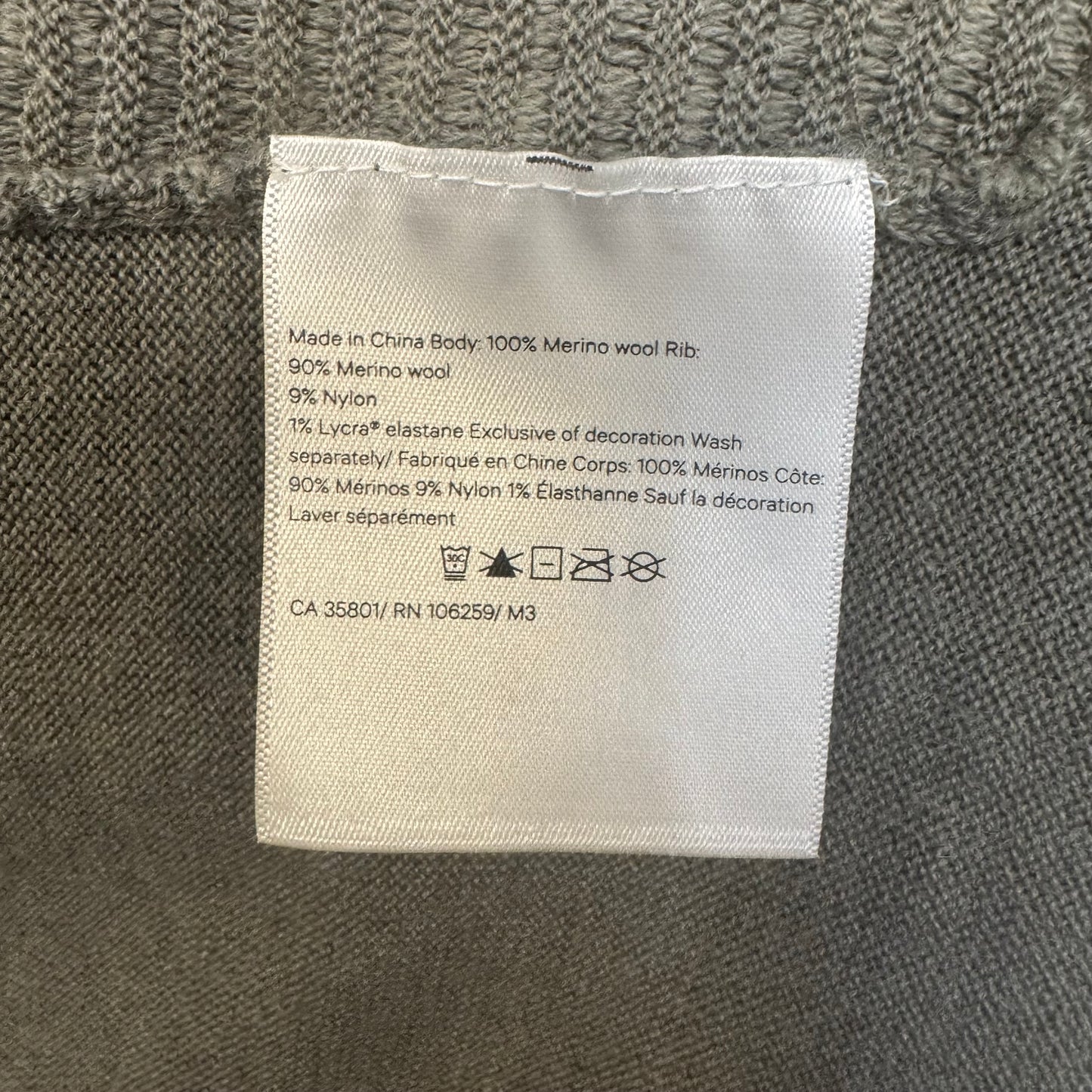 Merino Wool Sweater Cardigan By Lululemon In Green, Size: M