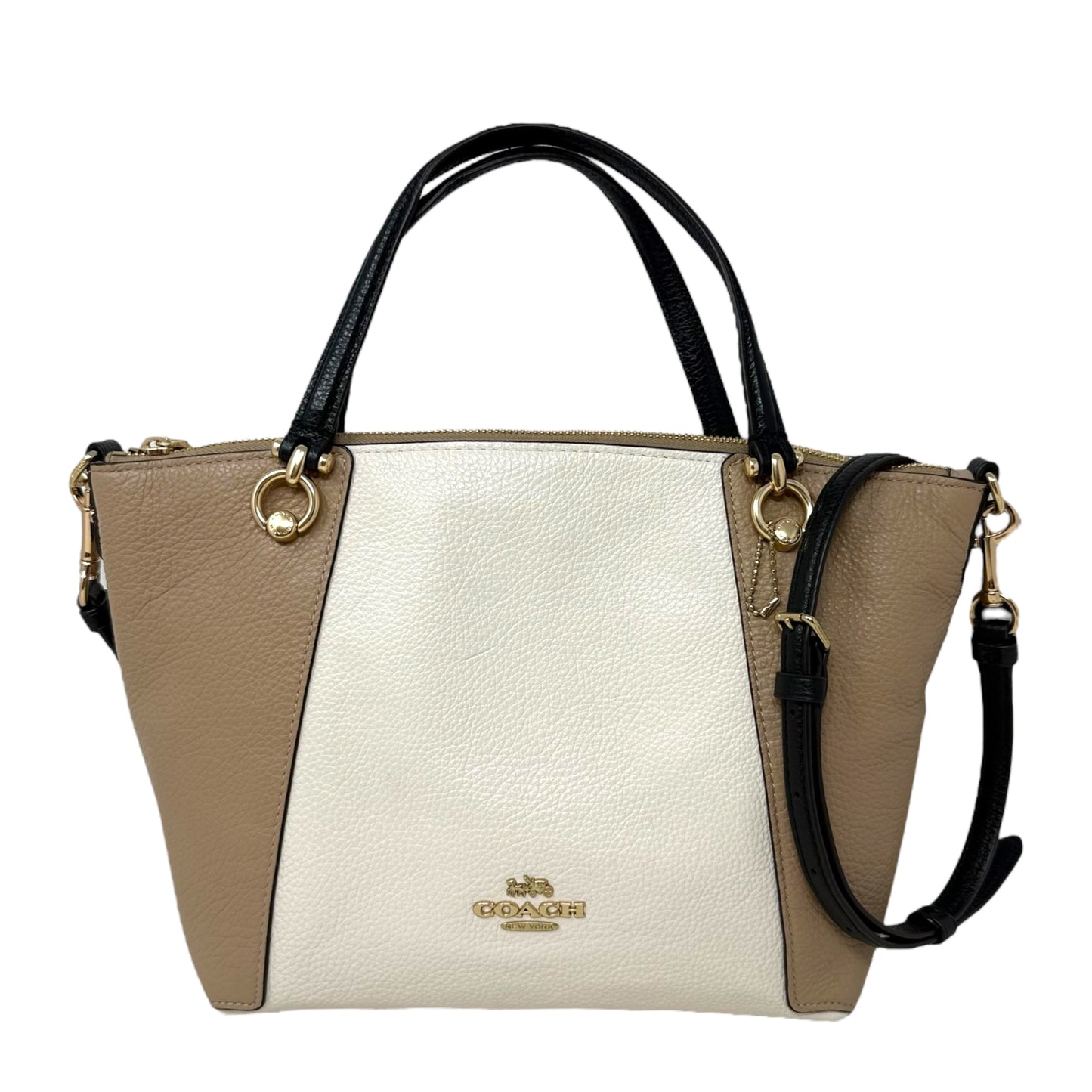 Kacey Satchel Crossbody Designer By Coach In Colorblock Chalk Multi, Size: Medium