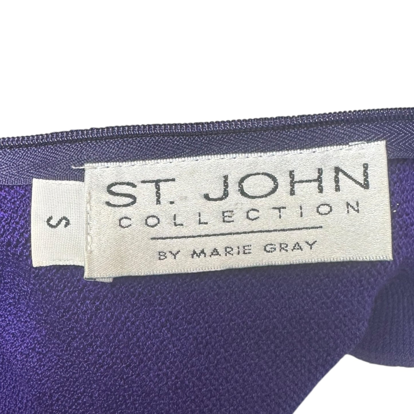 Jacket Luxury Designer By St John Collection In Purple, Size: 6