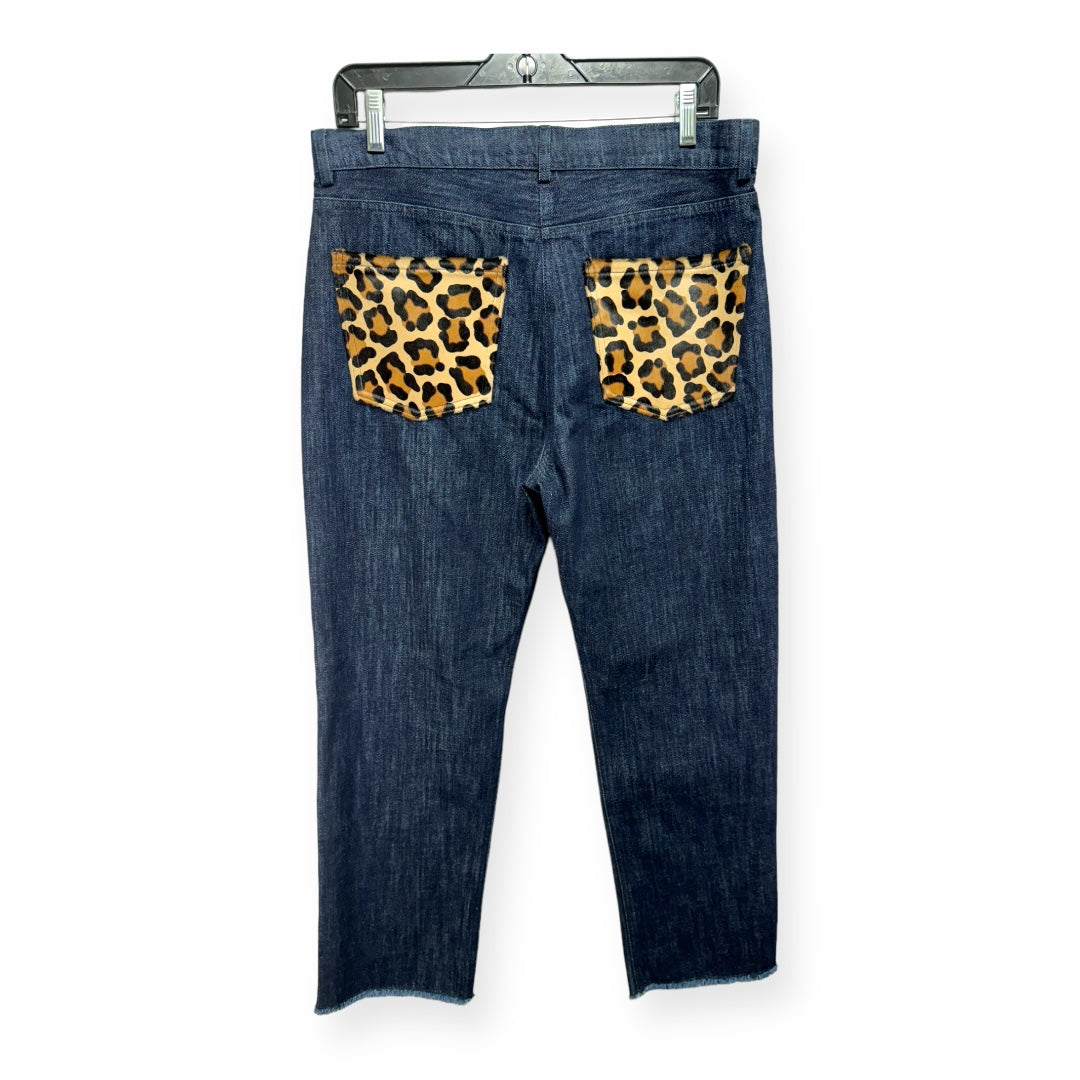 Genuine Calf Hair Pocket Straight Leg Jean Italy By Michael By Michael Kors Size: 10