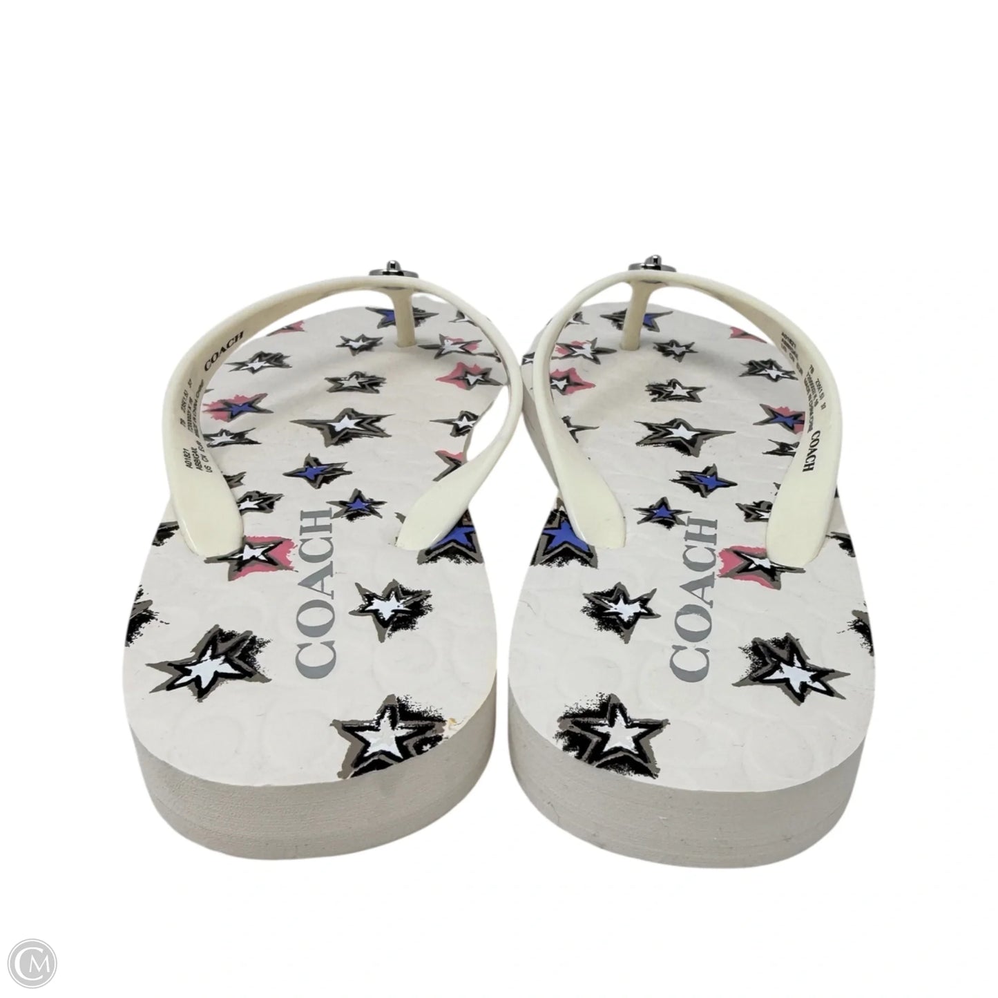 Abigail Sandals Designer By Coach In Multi-colored, Size: 7