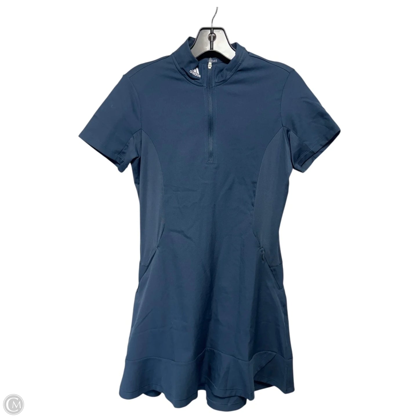 Athletic Dress By Adidas In Blue, Size: Xs