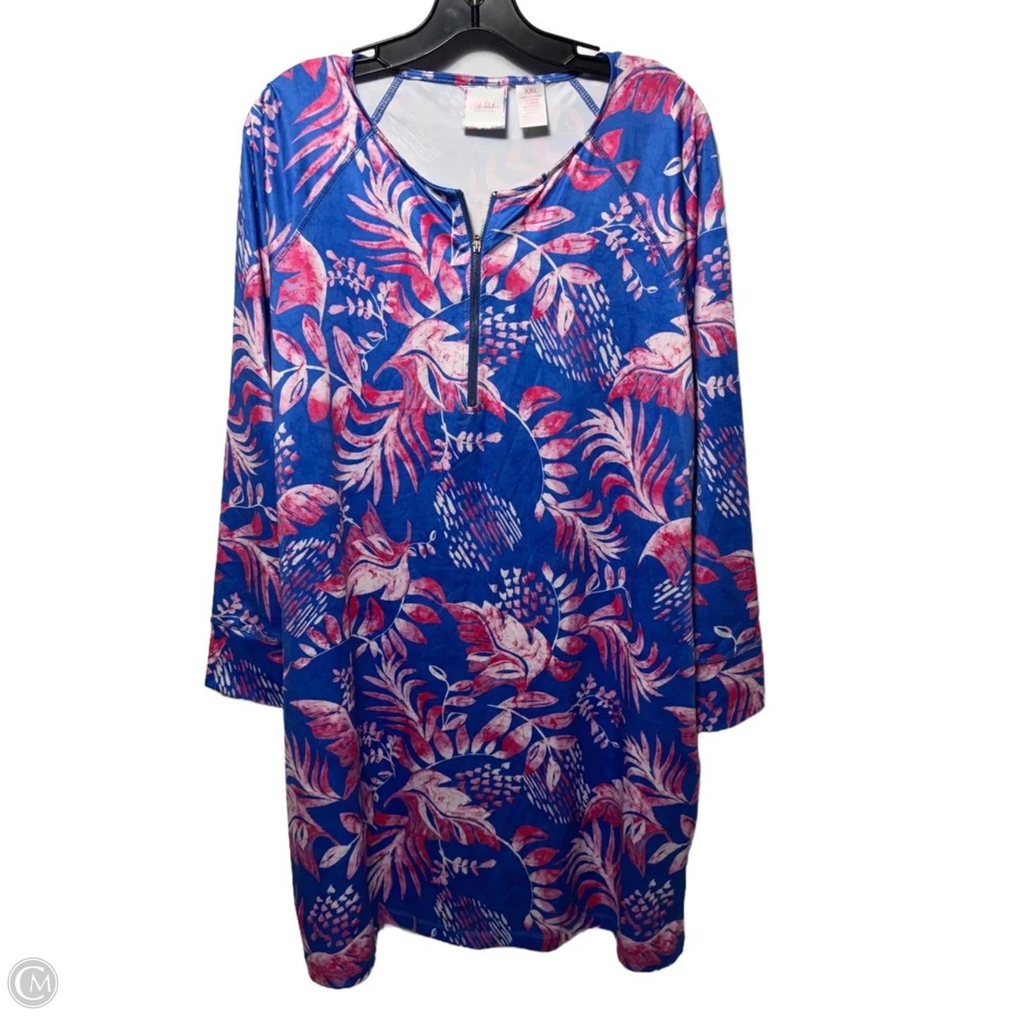 Dress Casual Short By Stella Parker Collection In Floral Print, Size: Xxl