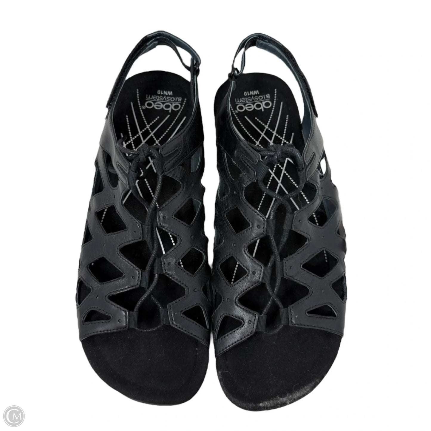 Sandals Flats By Abeo In Black, Size: 10