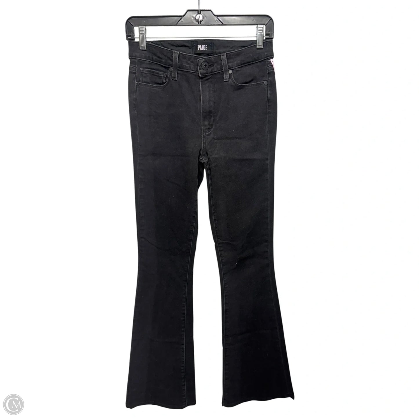 Jeans Flared By Paige In Black, Size: 4