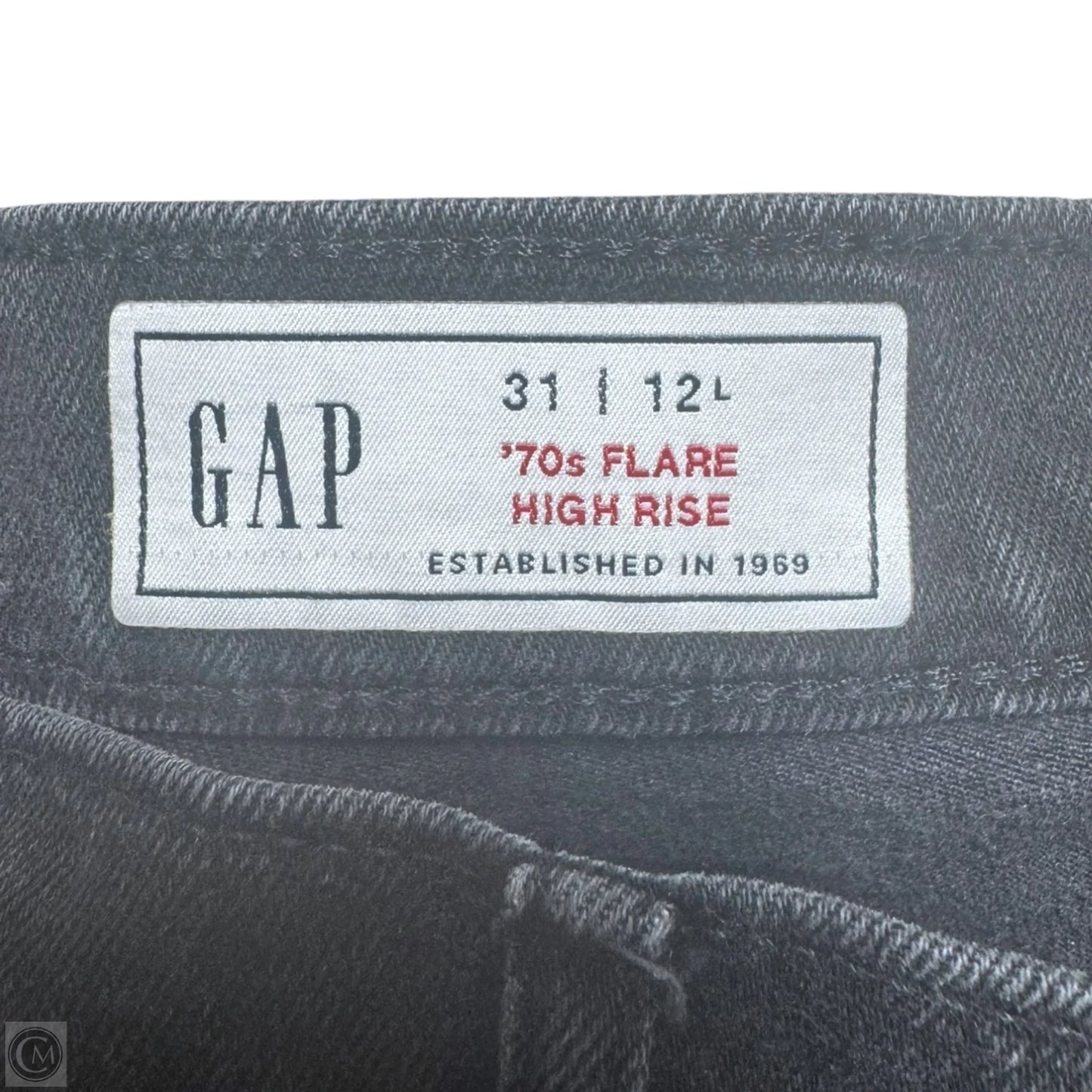 ‘70s Flare High Rise Jeans By Gap In Black, Size: 12/31
