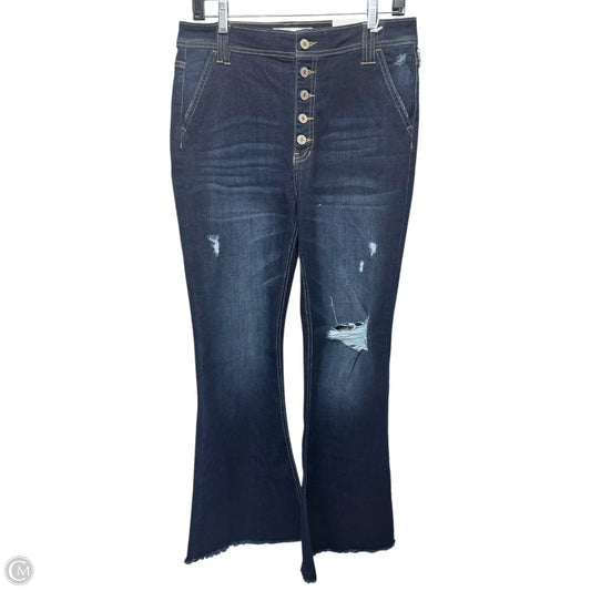 High Rise Jeans Flared By Kancan In Blue, Size: 10