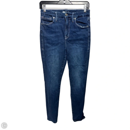 Jeans Skinny By Good American In Blue Denim, Size: 8
