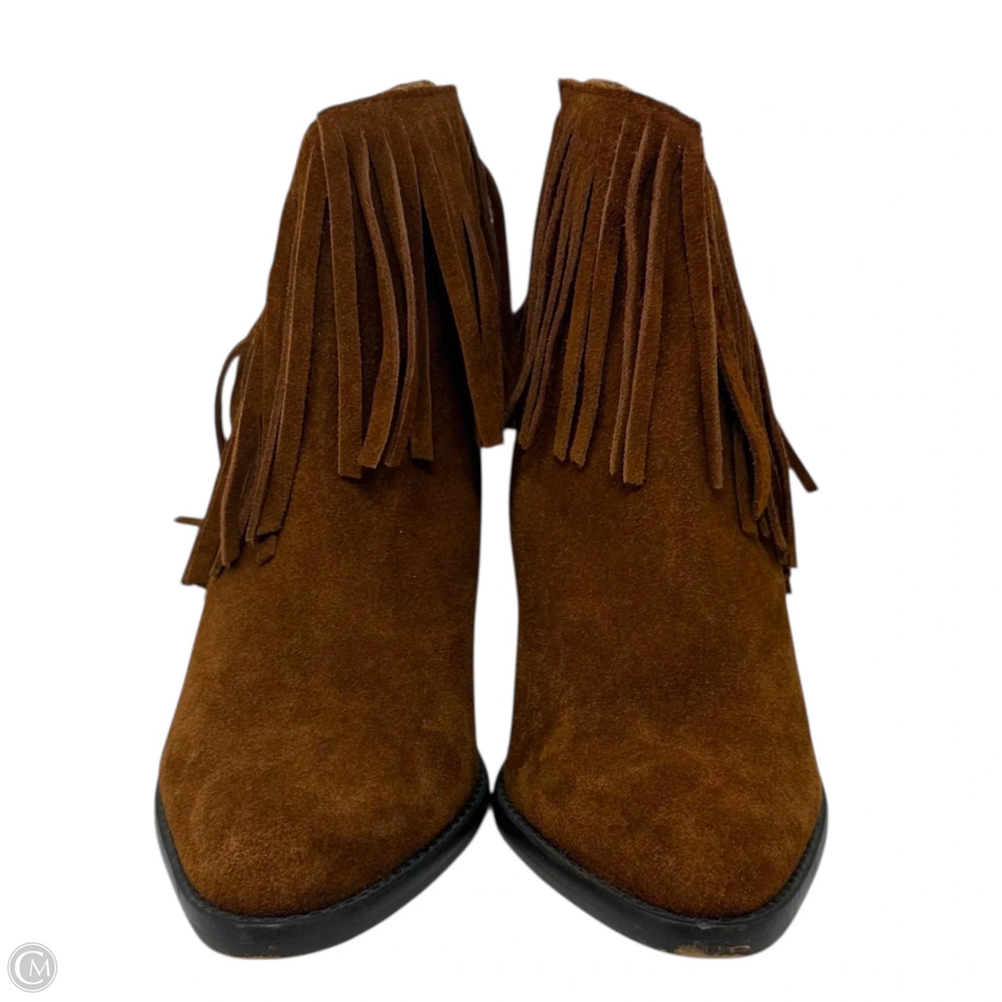 Jewels Suede Fringe Ankle Boots By Jessica Simpson In Brown, Size: 7