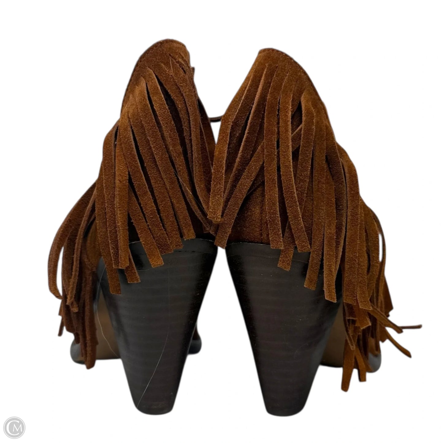 Jewels Suede Fringe Ankle Boots By Jessica Simpson In Brown, Size: 7