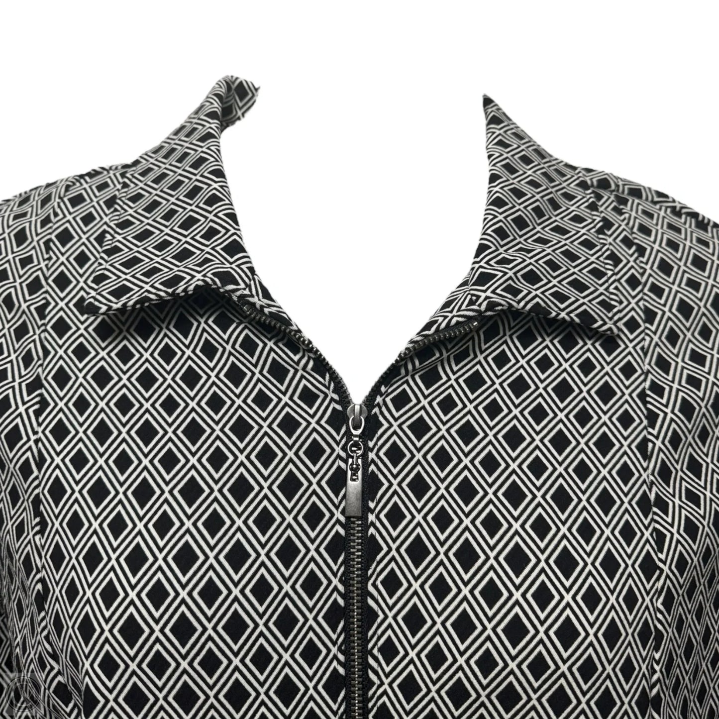 Jacket By Chicos In Geometric Pattern, Size: Xl