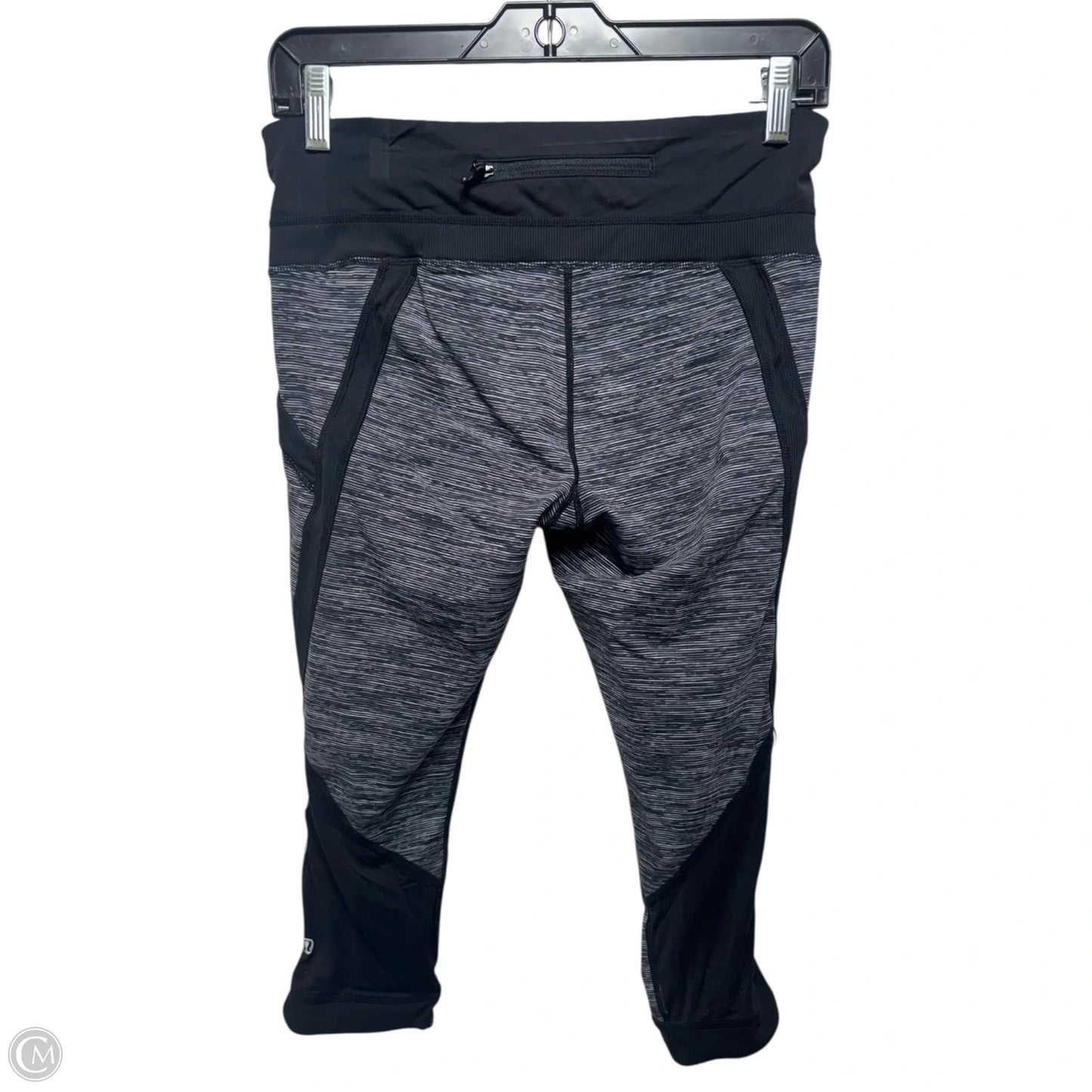Run: Chase Me Crop Leggings By Lululemon In Wee Are From Space Black Combo / Black, Size: 8