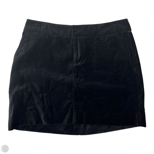 Velvet Skirt Mini & Short By Gap In Black, Size: 0