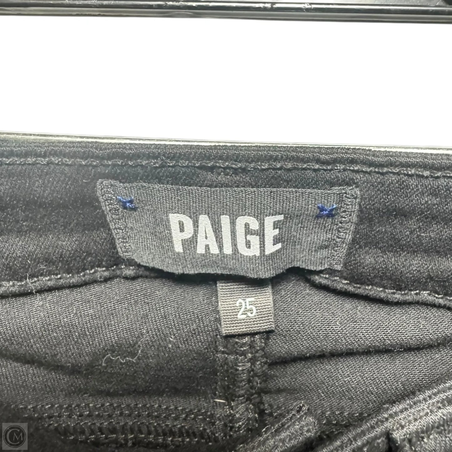 Jeans Skinny By Paige In Black, Size: 0