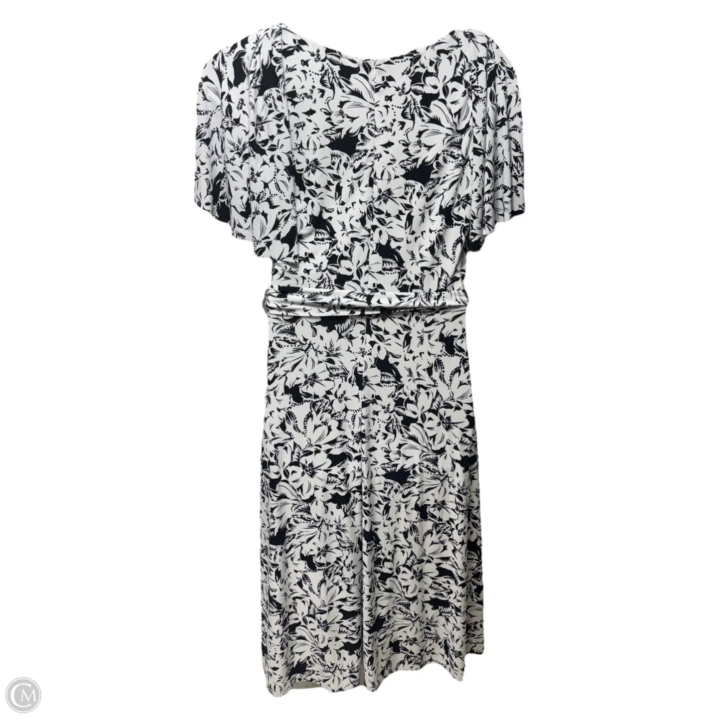 Dress Casual Midi By Lauren By Ralph Lauren In Floral Print, Size: 14