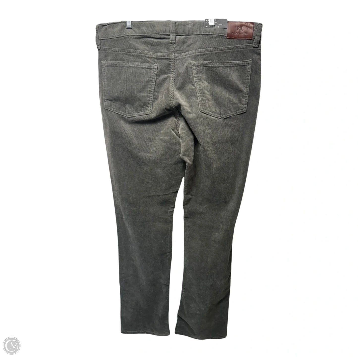 Pants Corduroy By Lauren By Ralph Lauren In Grey, Size: 16