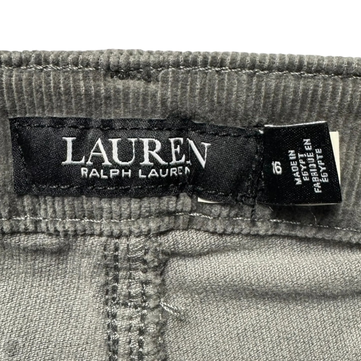 Pants Corduroy By Lauren By Ralph Lauren In Grey, Size: 16