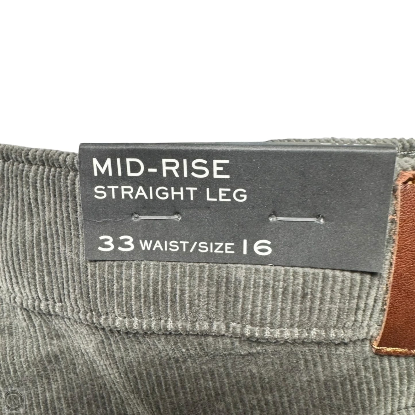 Pants Corduroy By Lauren By Ralph Lauren In Grey, Size: 16