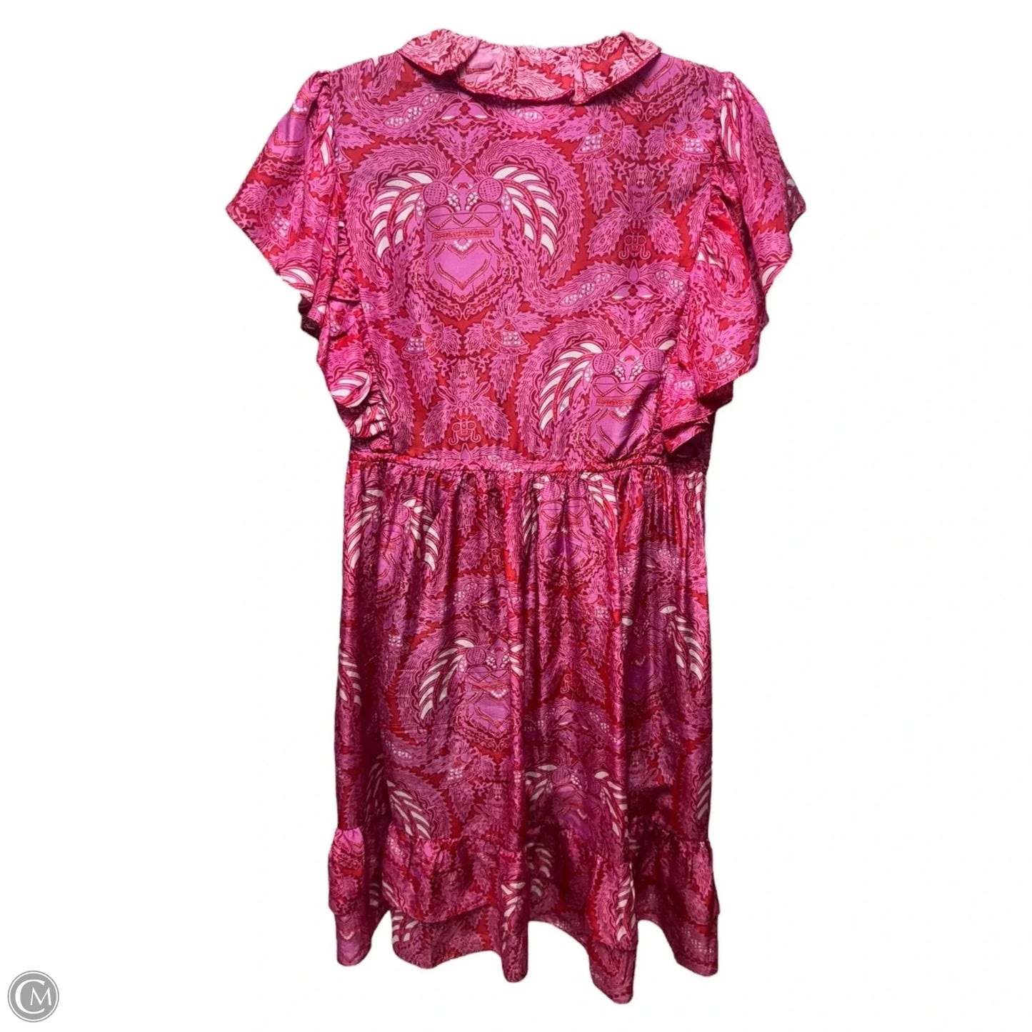 Denissa Silk Tassel Ruffle Mini Dress By Figue In Pink, Size: S