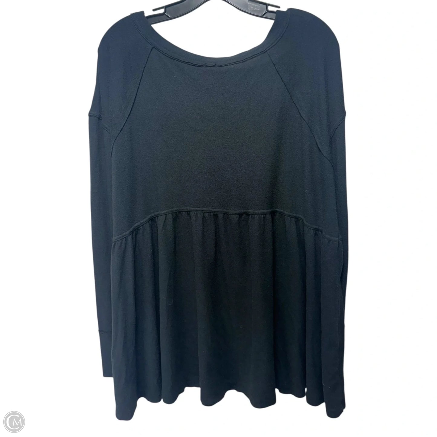 Tunic Long Sleeve By Free People In Black, Size: M