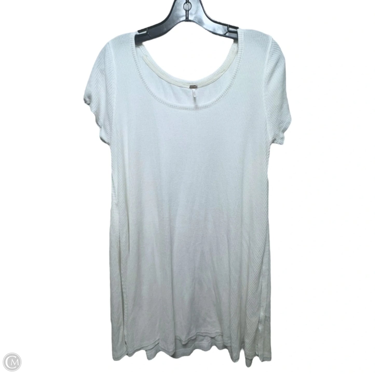 Tunic Short Sleeve By Free People In White, Size: L