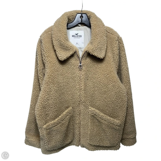 Sherpa Jacket By Hollister In Tan, Size: Xl