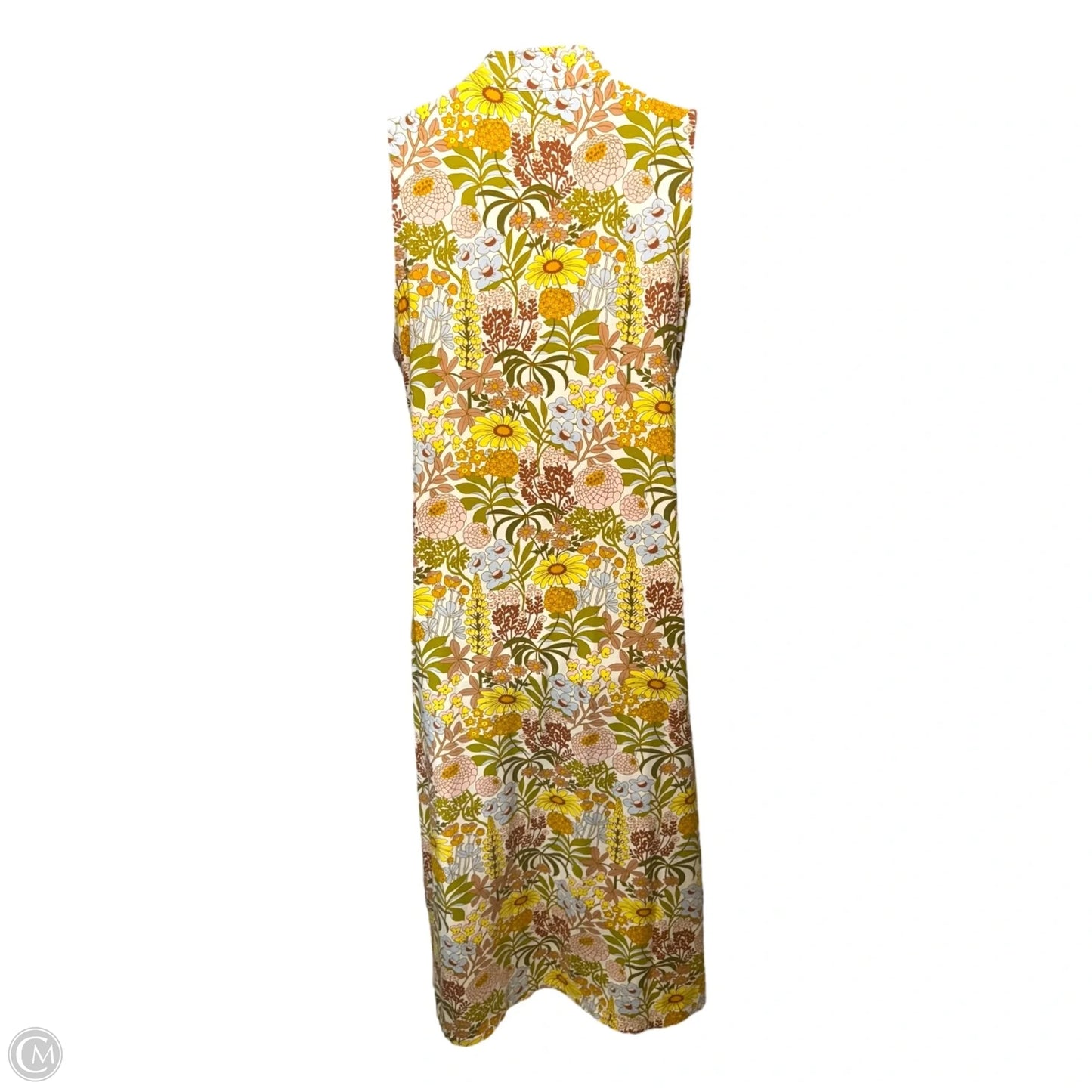 Serena Half Zip Midi Dress By Spartina In Yellow, Size: XL