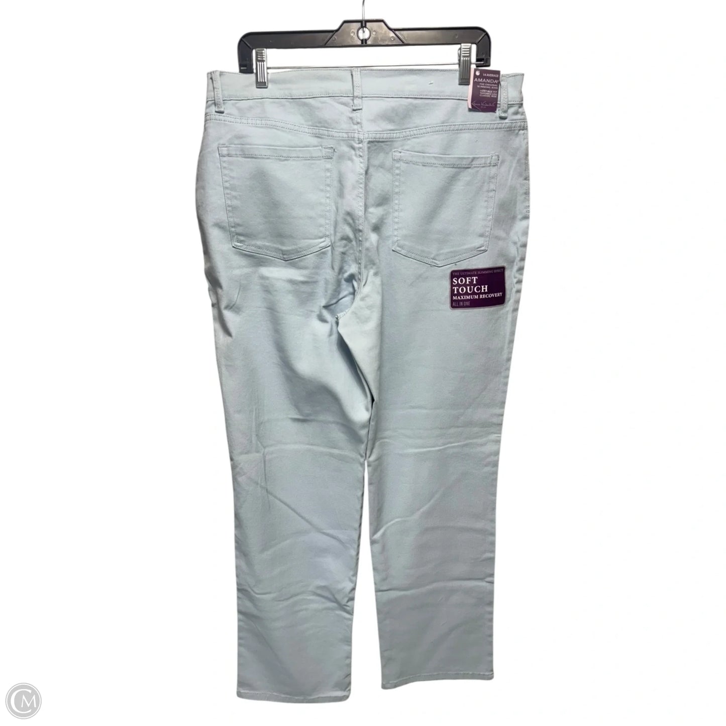 Amanda Jeans Straight By Gloria Vanderbilt In Blue, Size: 14