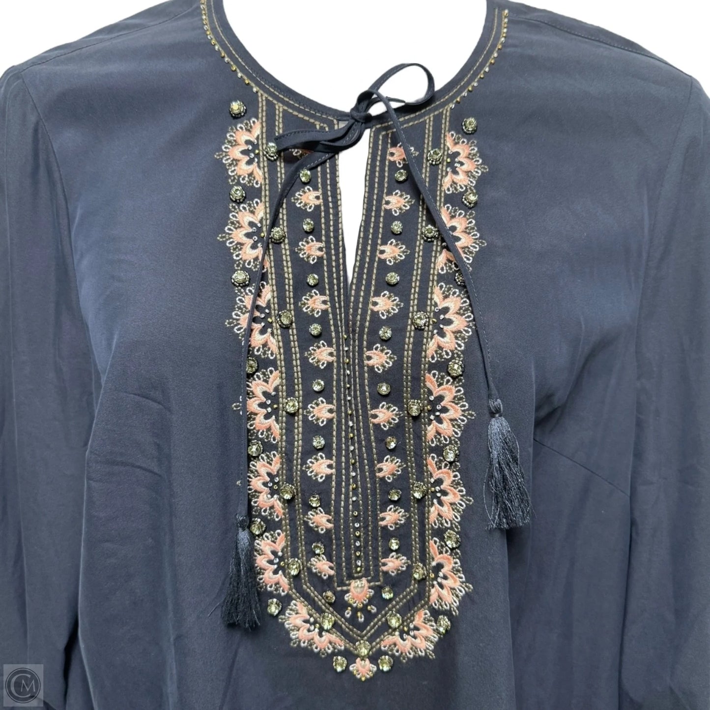 Dress Casual Midi By Chicos In Navy, Size: Xl
