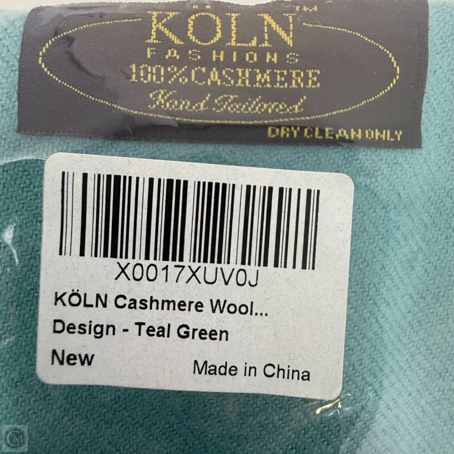 100% Cashmere Scarf By Köln FashionsIn Teal