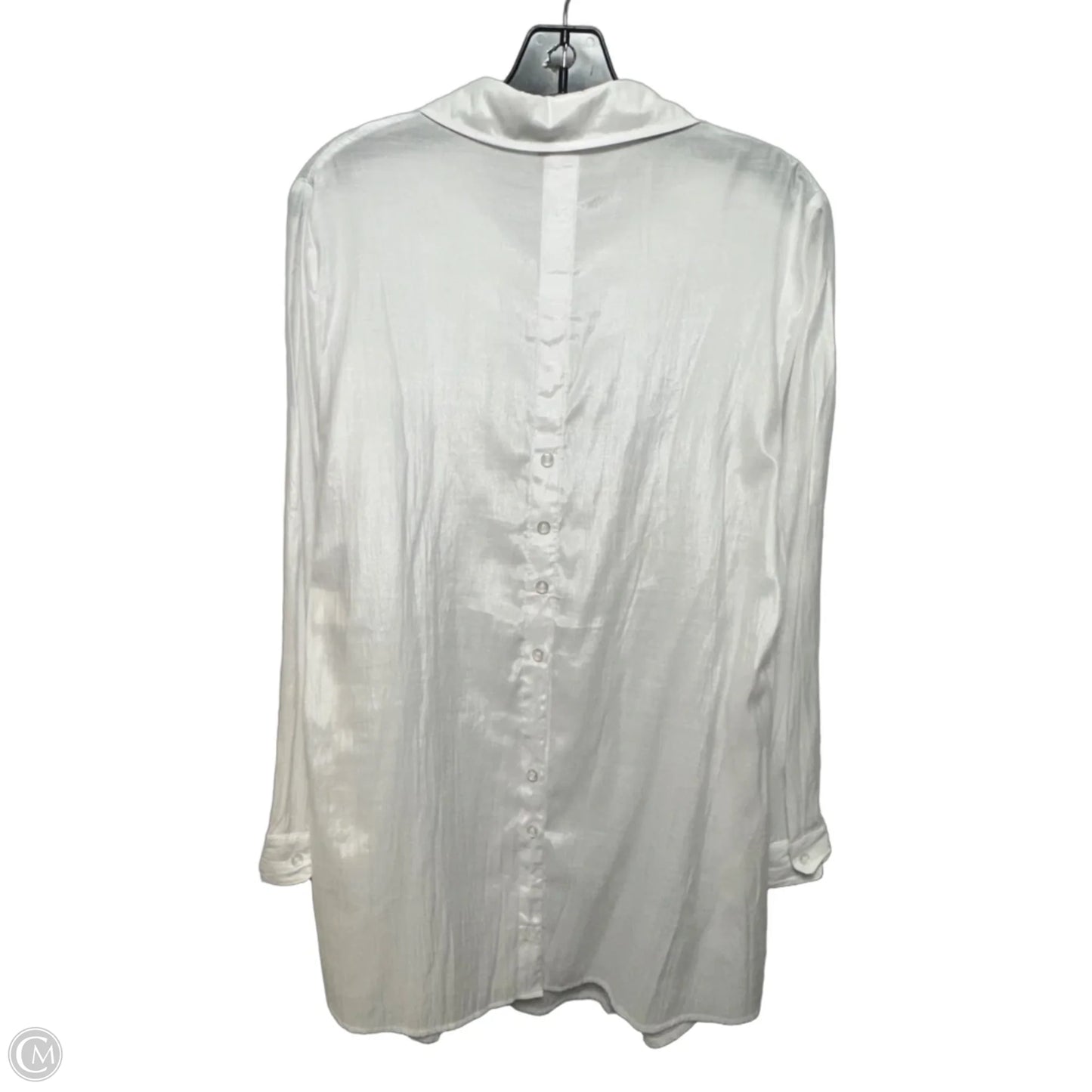 Dress Casual Short By Moa Moa In White, Size: 2x