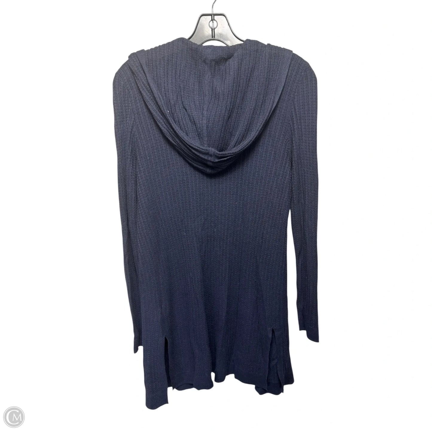 Hooded Sweater Cardigan By Lilla P In Navy, Size: Xs