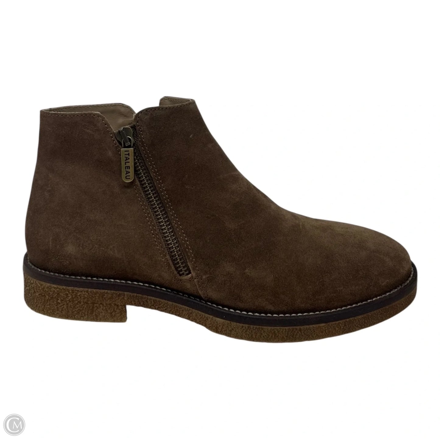 Foliana Boots Ankle Heels By Italeau In Brown, Size: 9.5