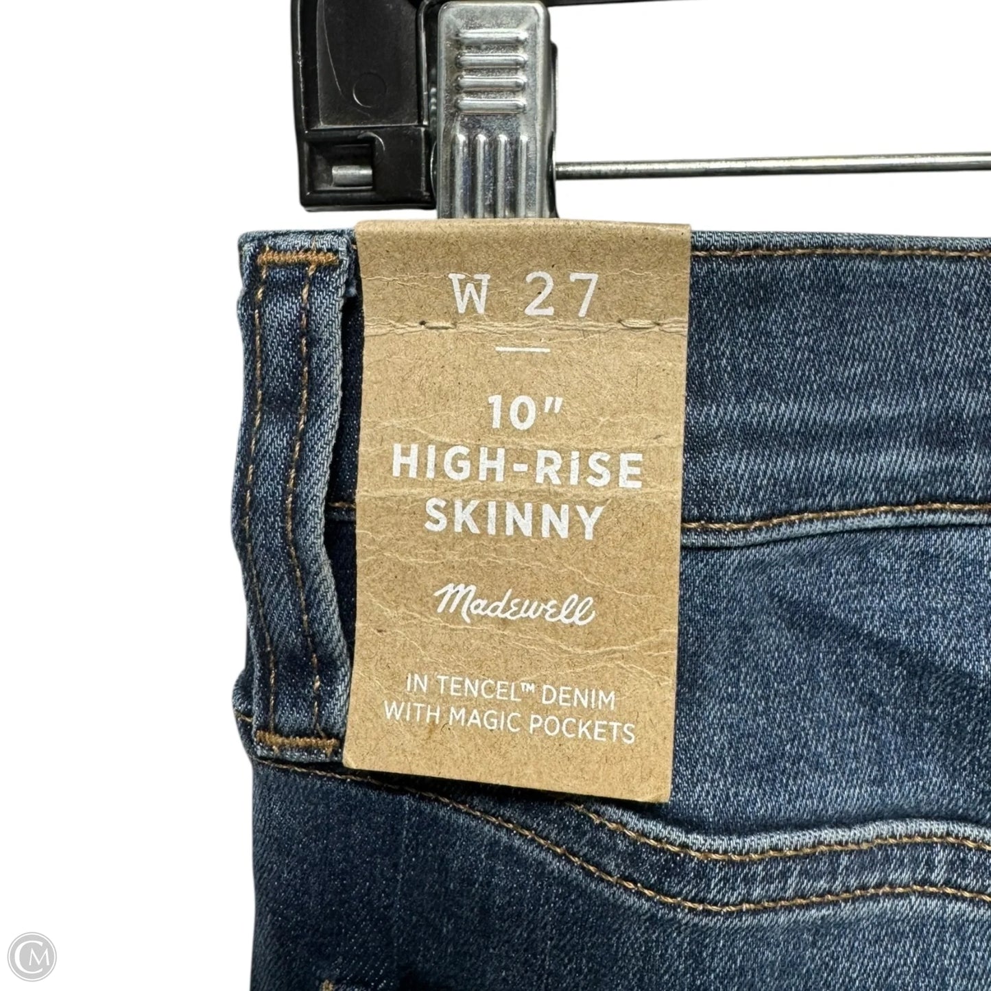 High Rise Skinny Jeans By Madewell In Blue Denim, Size: 4