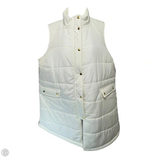 Vest Puffer & Quilted By Crown And Ivy In White, Size: 2x