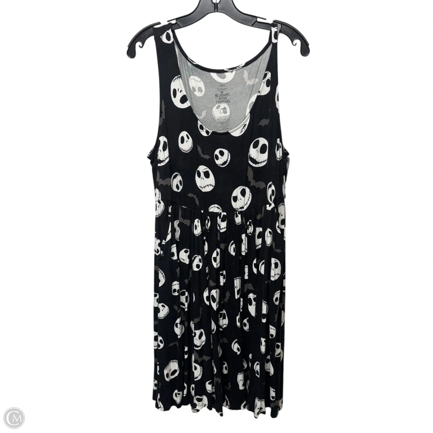 Dress Casual Maxi By Disney Store In Black & White, Size: 1x