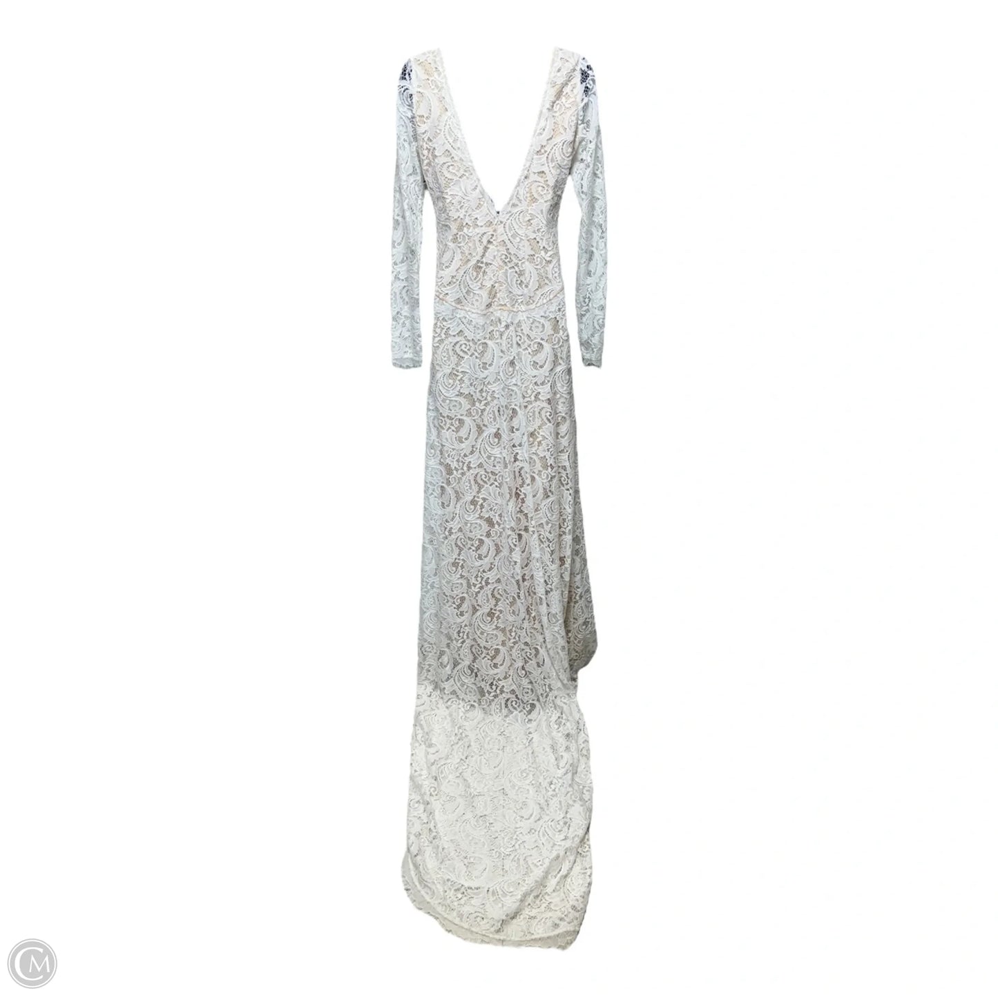 All I Know White Lace Long Sleeve Maxi Dress By Lulus In White, Size: S
