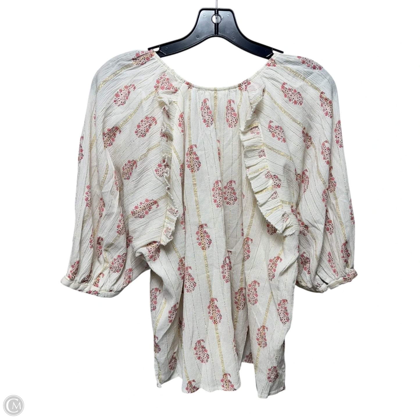 Top Long Sleeve By A Loves A In Floral Print, Size: L