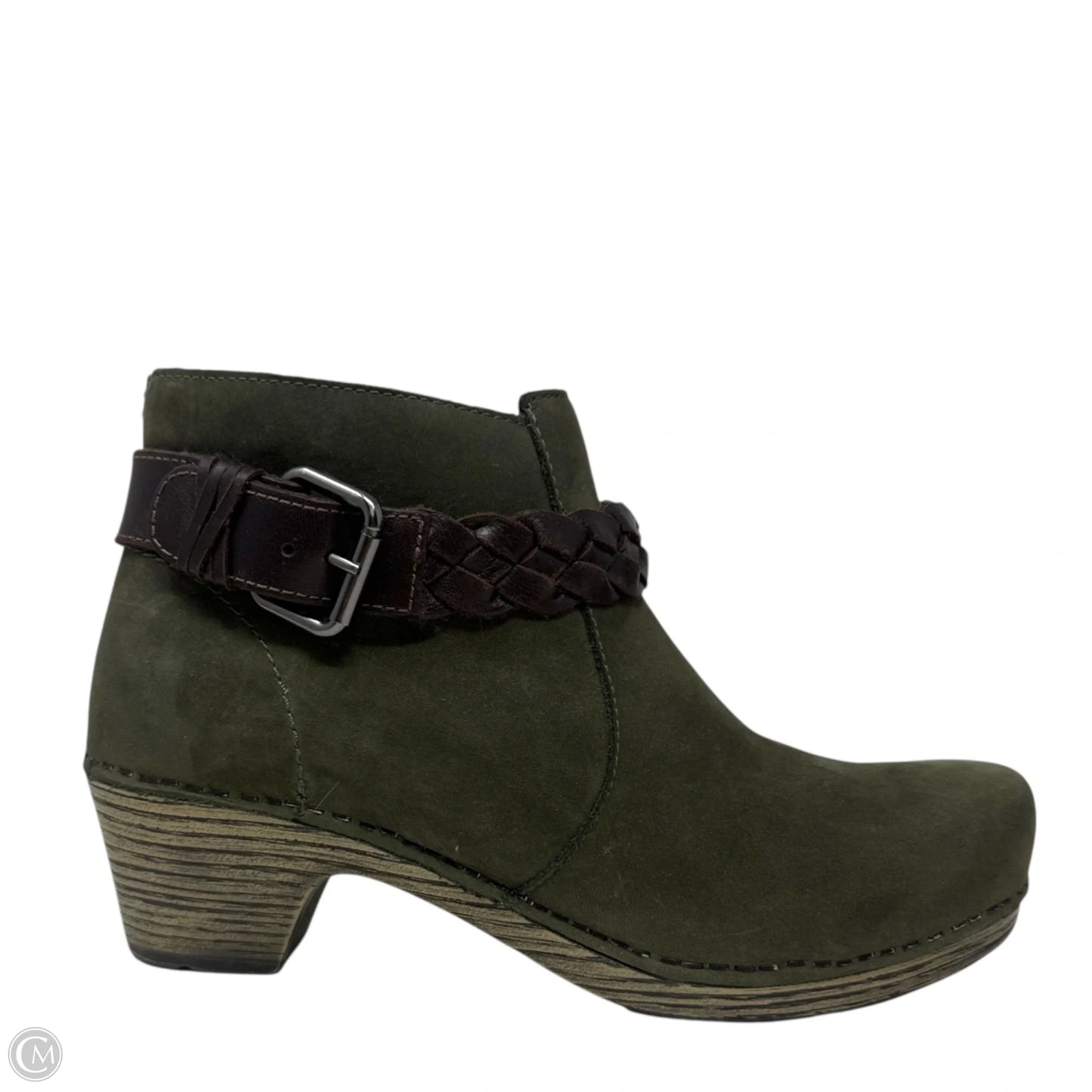 Michelle Nubuck Ankle Bootie By Dansko In Green, Size: 7.5