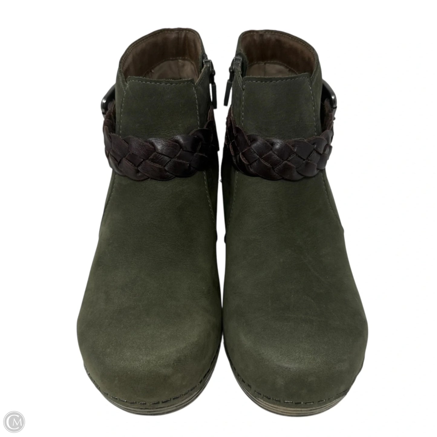 Michelle Nubuck Ankle Bootie By Dansko In Green, Size: 7.5