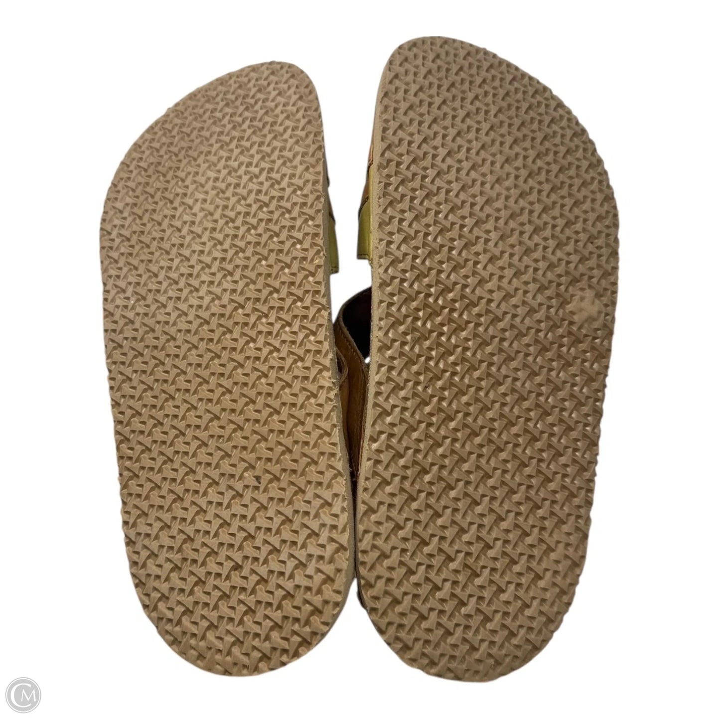 Leather Sandals Platform By Sergio Tomani In Brown, Size: 9