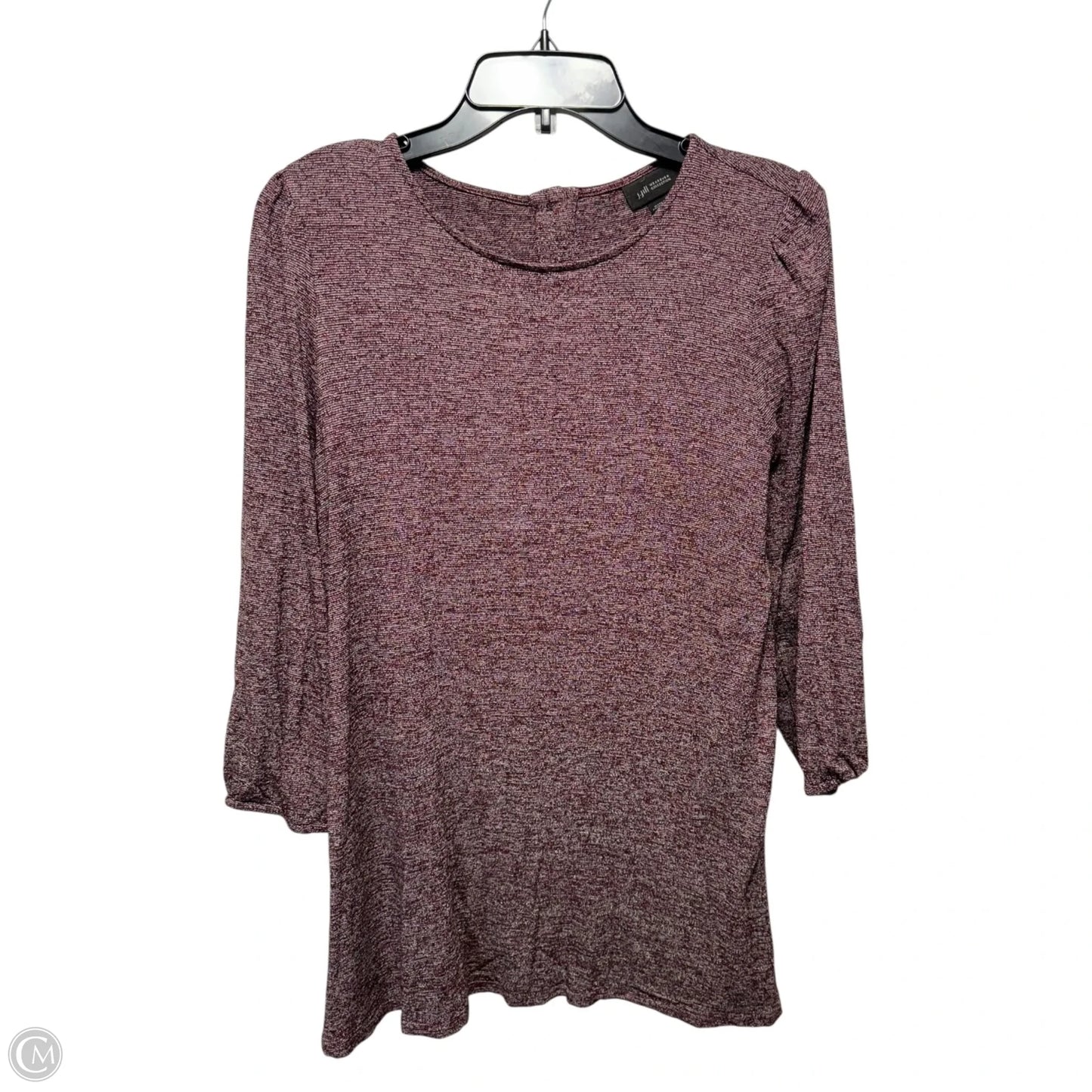 Top 3/4 Sleeve By J. Jill In Maroon, Size: M