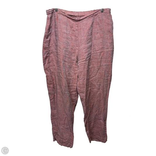 Pants Linen By Flax In Red, Size: M