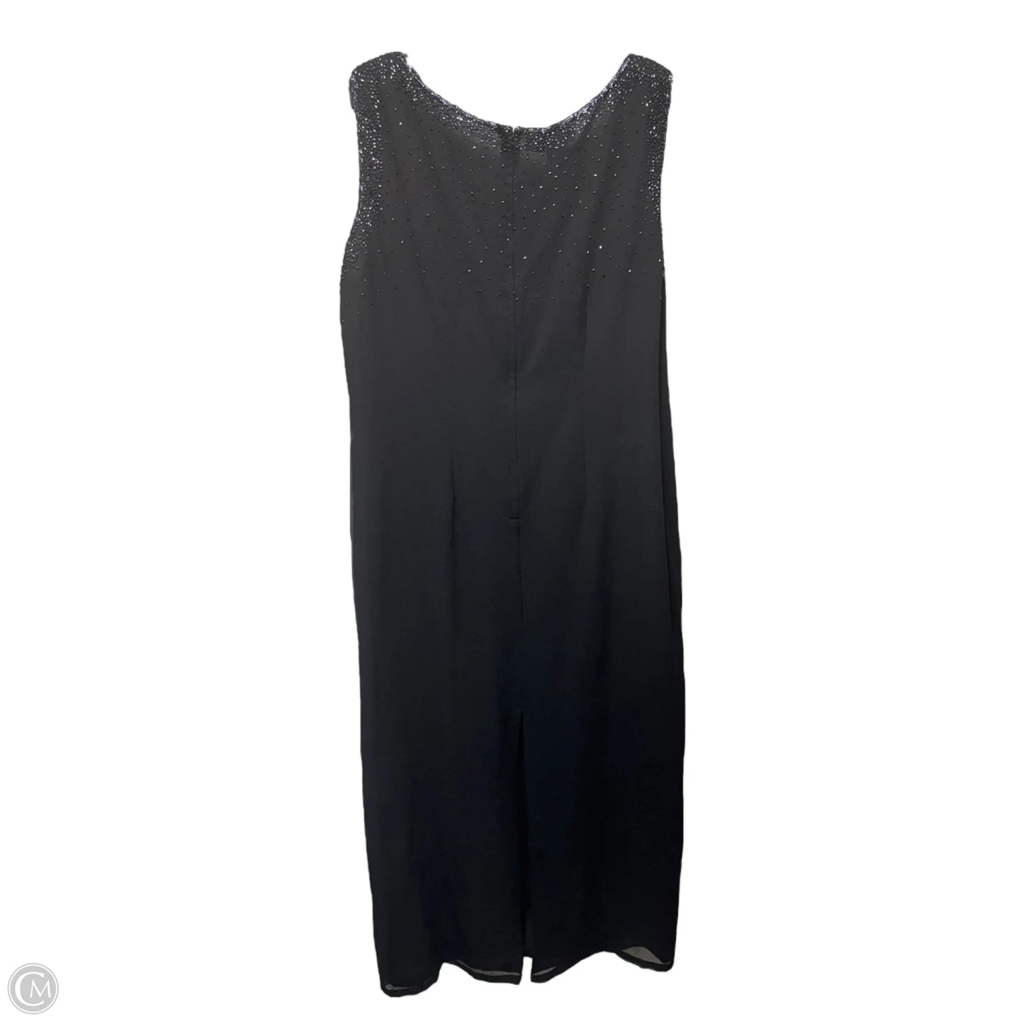 Beaded Dress Casual Maxi By Jkara In Black, Size: 18